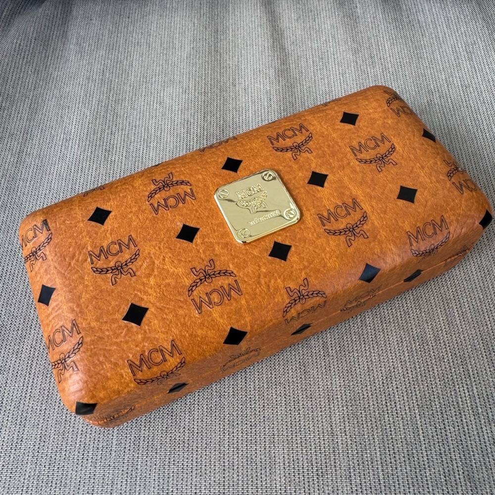 MCM monogram glasses case